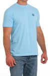 Cinch Men's Short Sleeve Tee- Heather Blue