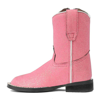 Tuffrider Toddler Pink Glitter Western Boot
