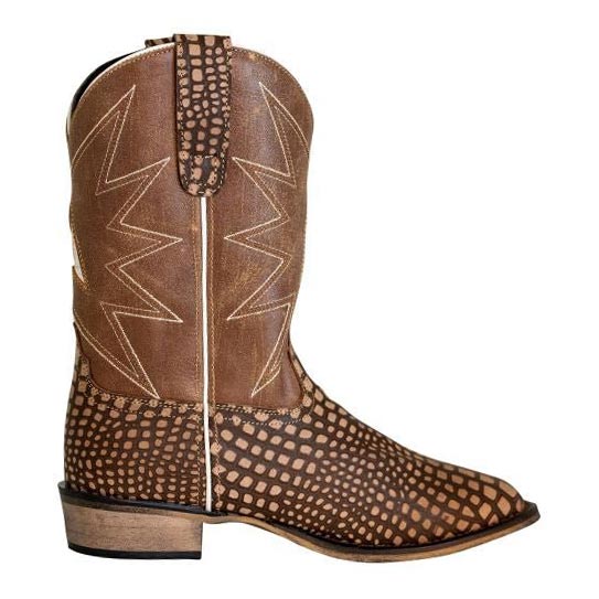 TuffRider Toddlers Bryce Star Embroidered Printed Square Toe Western Boots