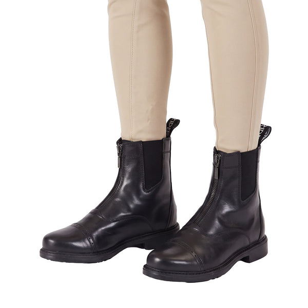 レディピッグ TuffRider Men's Baroque Front Zip Paddock Boots w/ Metal Zipper