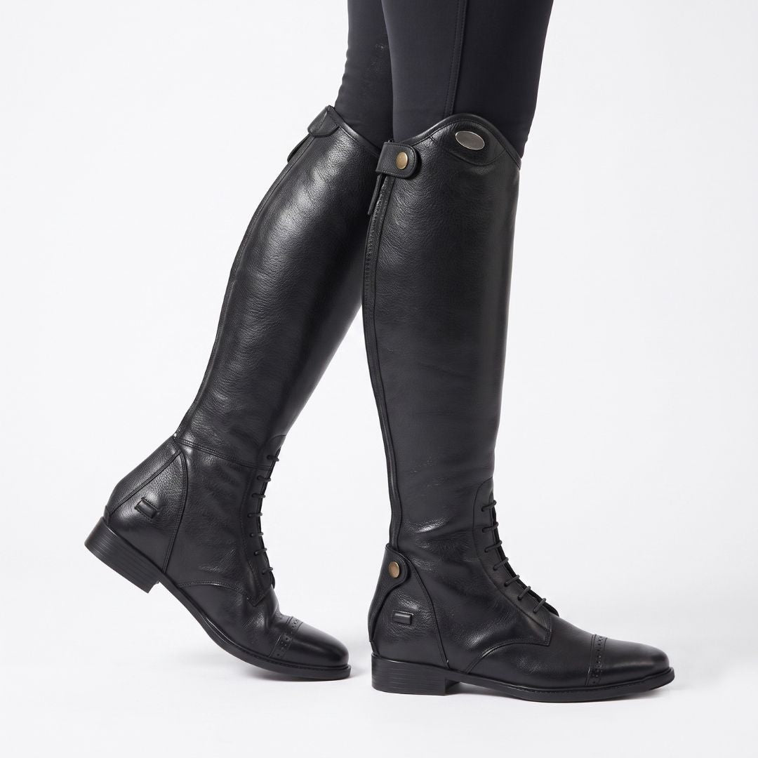 TuffRider Ladies Belmont Genuine Leather Field Boots Black