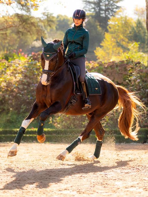 Lemieux Loire Classic Dressage Square Saddle Pad- Spruce