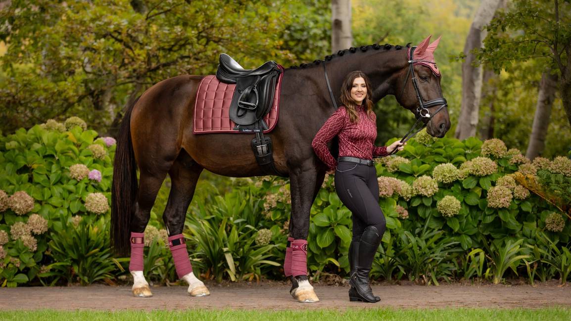 Lemieux Loire Classic Dressage Square Saddle Pad- Spruce