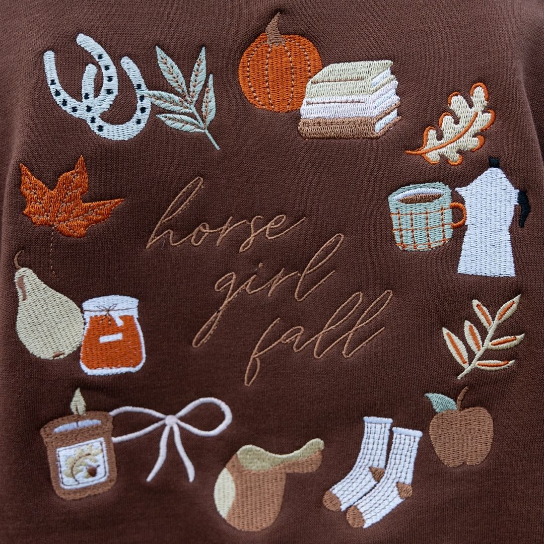 Dapplebay Horse Girl Fall Sweatshirt