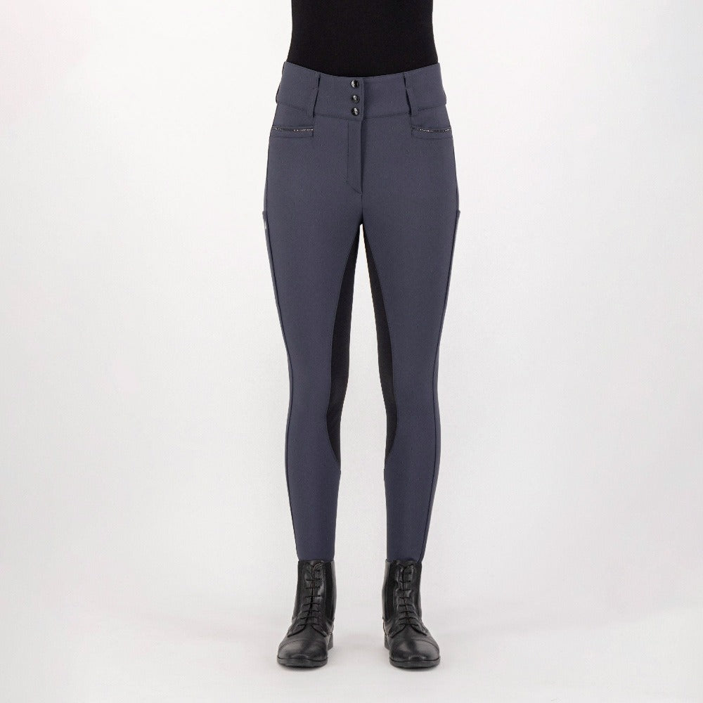 Pantalon équitation full grip femme Euro-Star Arista diamond - dark Pantalon équitation full grip femme Euro-Star Arista diamond - dark