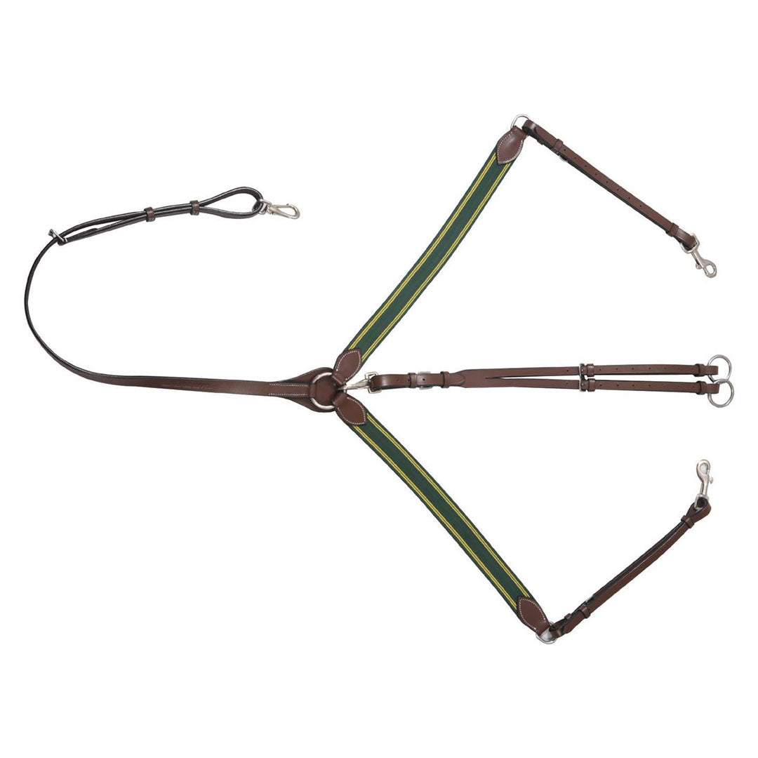 Henri de Rivel Pro Elastic Breastplate Martingale with Running Attachment