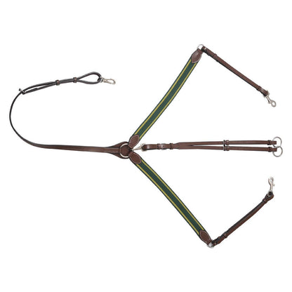 Henri de Rivel Pro Elastic Breastplate Martingale with Running Attachment