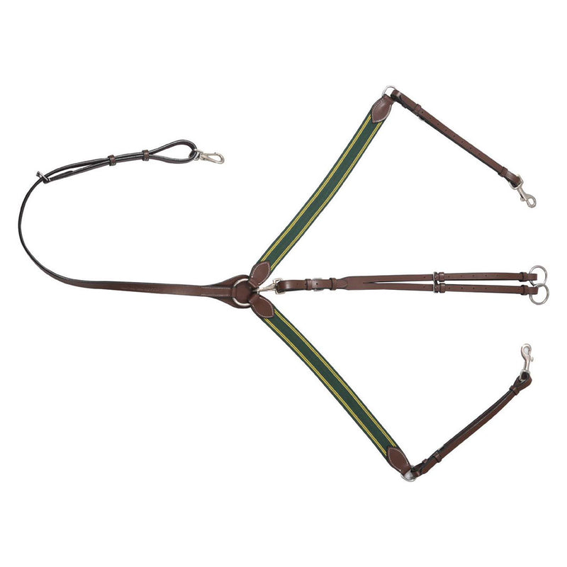Henri de Rivel Pro Elastic Breastplate Martingale with Running Attachment