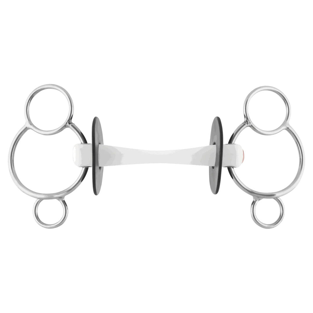 Herm Sprenger Nathe 3-Ring Bit With Flexible Mullen Mouth 