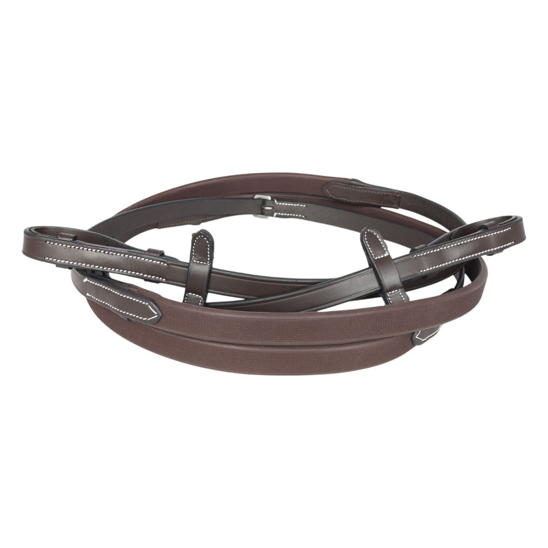 Henri de Rivel GripX Rubber Reins 5/8&quot; width 54&quot; length - Breeches.com