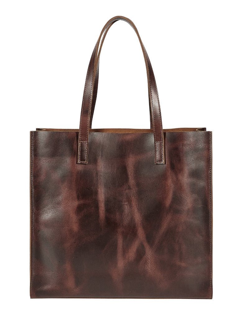 AWST Int'l Snaffle Bit Leather Tote Bag
