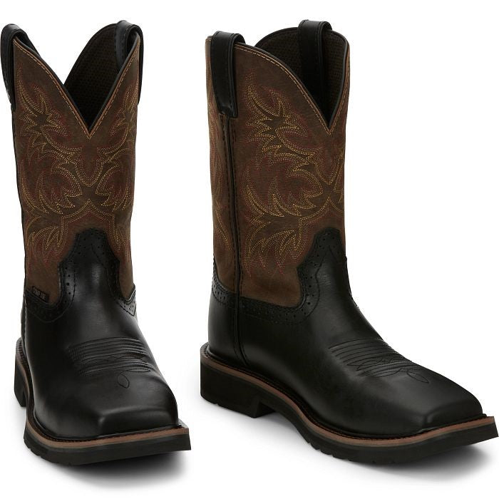 Justin Men's Driller Western Work Boot w/ Composite Toe