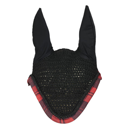 Dapplebay Holiday Plaid Fly Veil -RED
