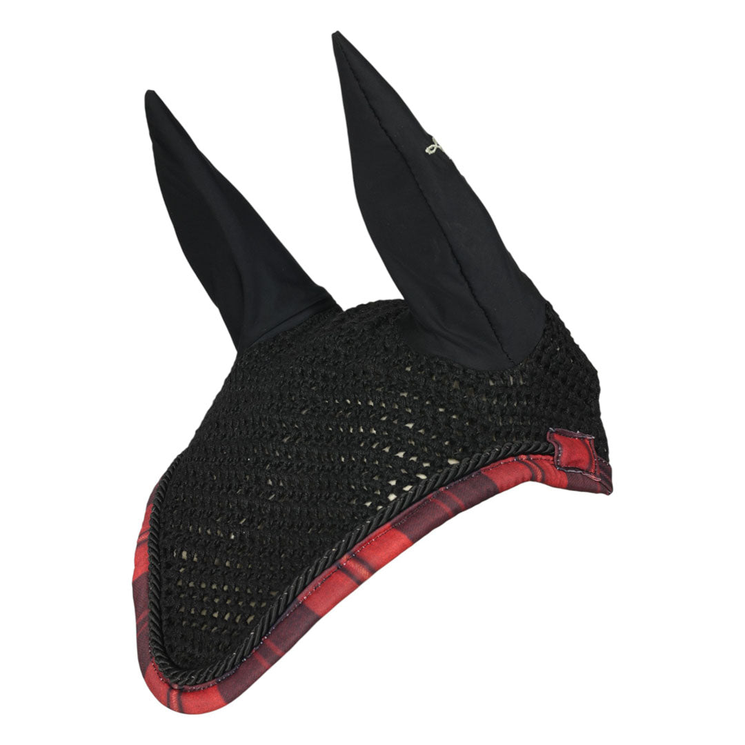 Dapplebay Holiday Plaid Fly Veil -RED