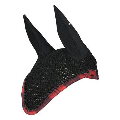 Dapplebay Holiday Plaid Fly Veil -RED