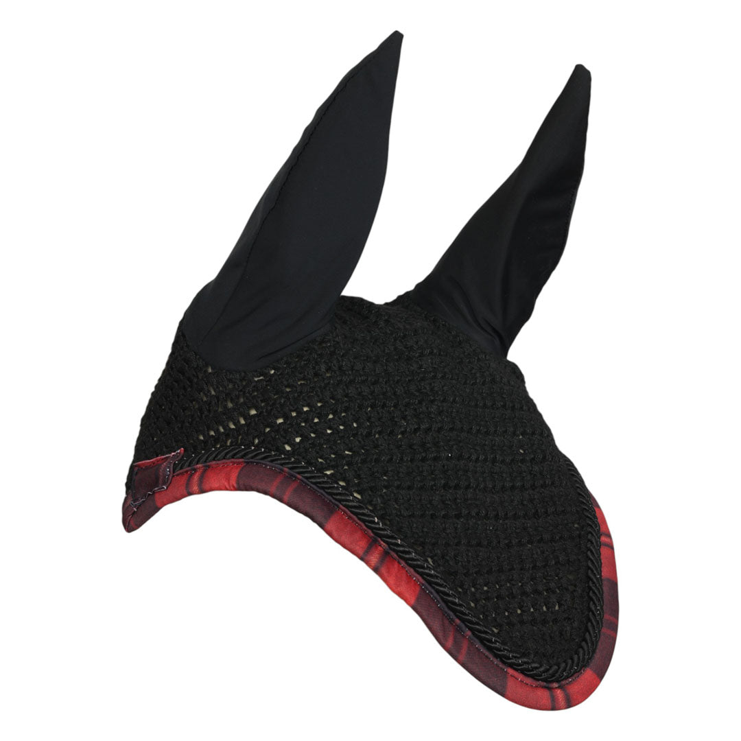Dapplebay Holiday Plaid Fly Veil -RED