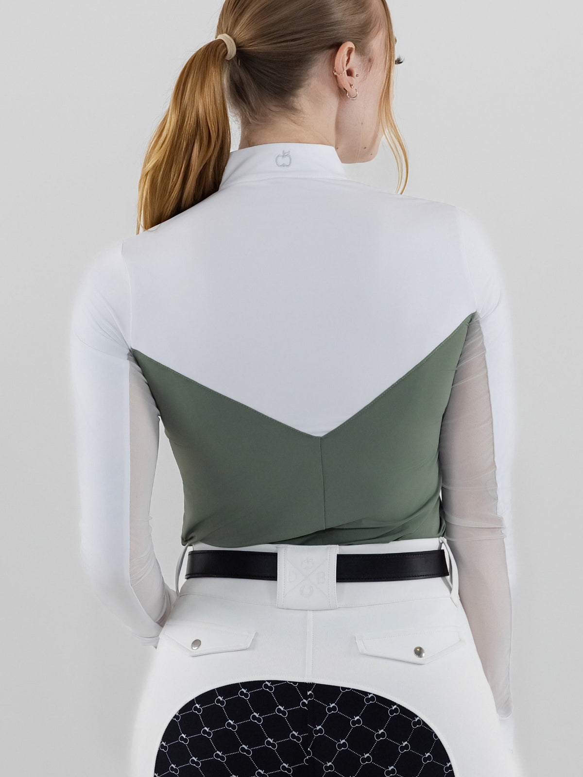 Dapplebay Lady 1/4 Zip LS Show Top-Rosemary