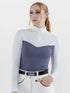 Dapplebay Lady 1/4 Zip LS Show Top-Purple Dusk
