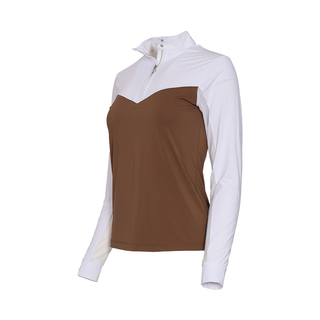 Dapplebay Lady 1/4 Zip LS Show Top-Breeches.com