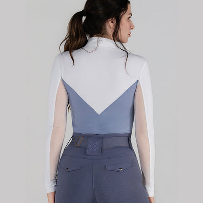 Dapplebay Lady 1/4 Zip LS Show Top-Moonrise