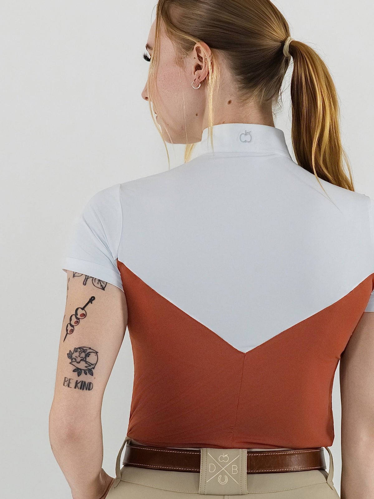Dapplebay Lady 1/4 Zip SS Show Top-Rust