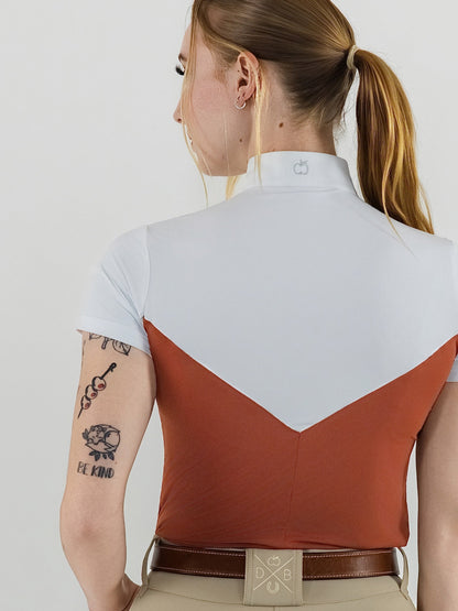 Dapplebay Lady 1/4 Zip SS Show Top-Rust
