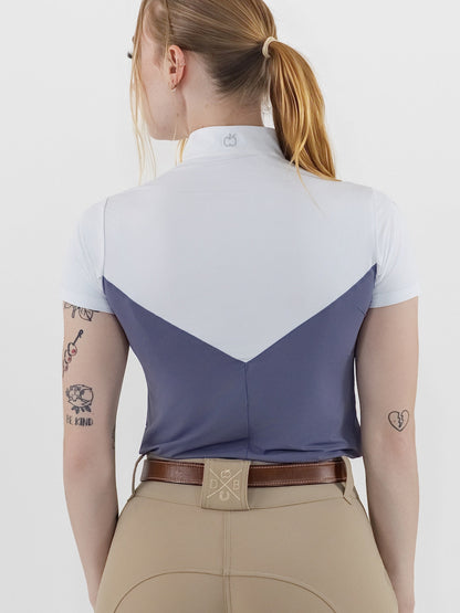 Dapplebay Lady 1/4 Zip SS Show Top-Purple Dusk