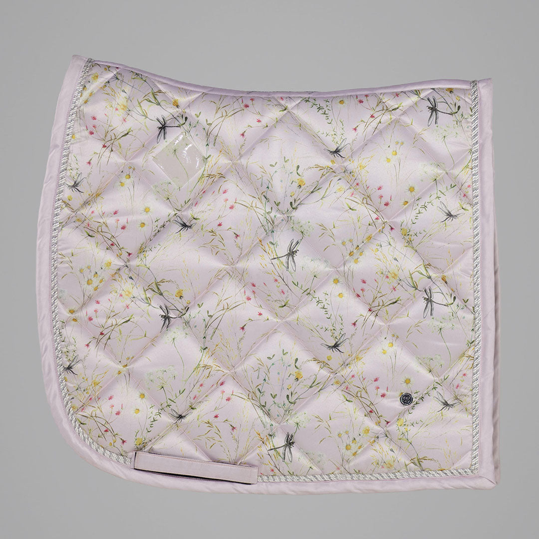 Dapplebay Dragonfly Meadow Dressage Saddle Pad-Light Pink