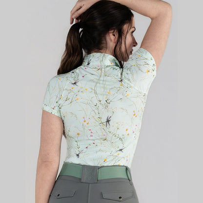 Dapplebay Dragonfly Meadow 1/4 Zip Riding Top - Short Sleeve