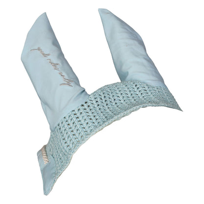 Dapplebay Gingham Pony Fly Veil-Blue/White