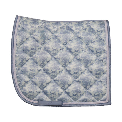 Dapplebay Equestrian Toile Dressage Saddle Pad-Breeches.com