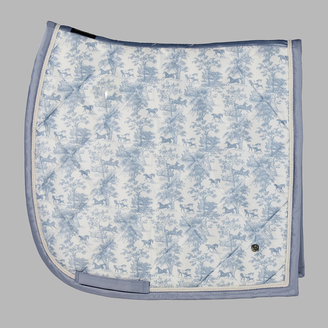 Dapplebay Equestrian Toile Dressage Saddle Pad-Moonrise