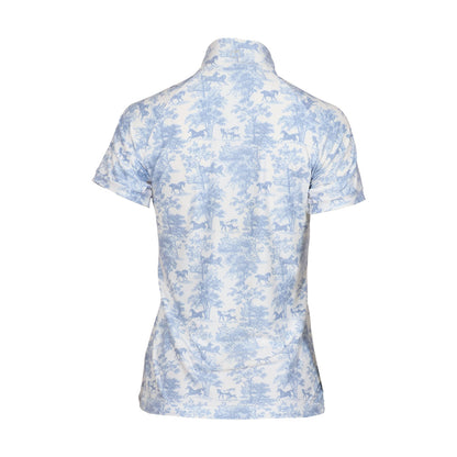 Dapplebay Equestrian Toile 1/4 Zip SS Riding Top-Breeches.com