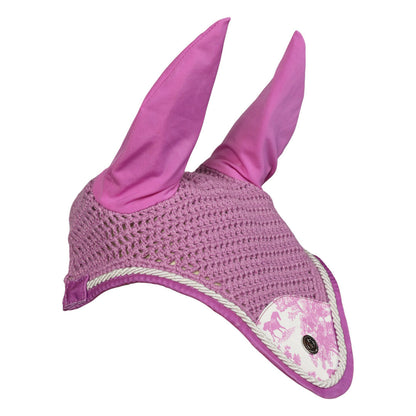 Dapplebay Equestrian Toile Fly Veil-Rose/White