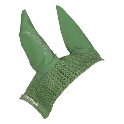 Dapplebay Equestrian Toile Fly Veil-Green/White