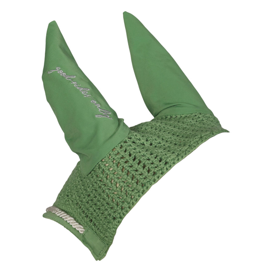 Dapplebay Equestrian Toile Pony Fly Veil-Green/White