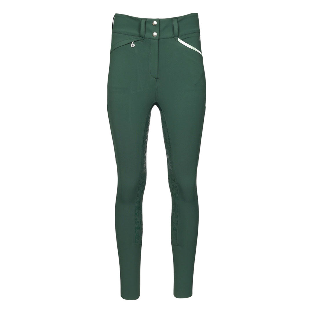 Dapplebay Equestrian Toile Compression Breeches-Evergreen