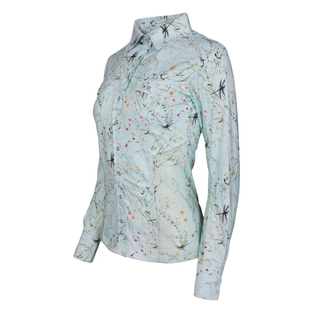 Dapplebay Dragonfly Meadow Button Down Western Shirt - Breeches.com