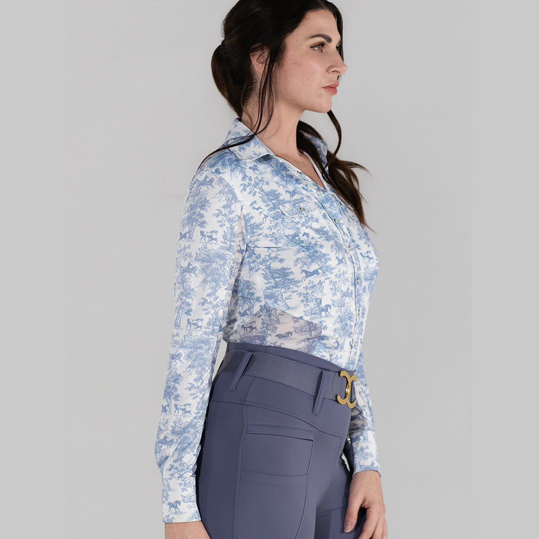 Dapplebay Equestrian Toile Western Riding Top-Moonrise