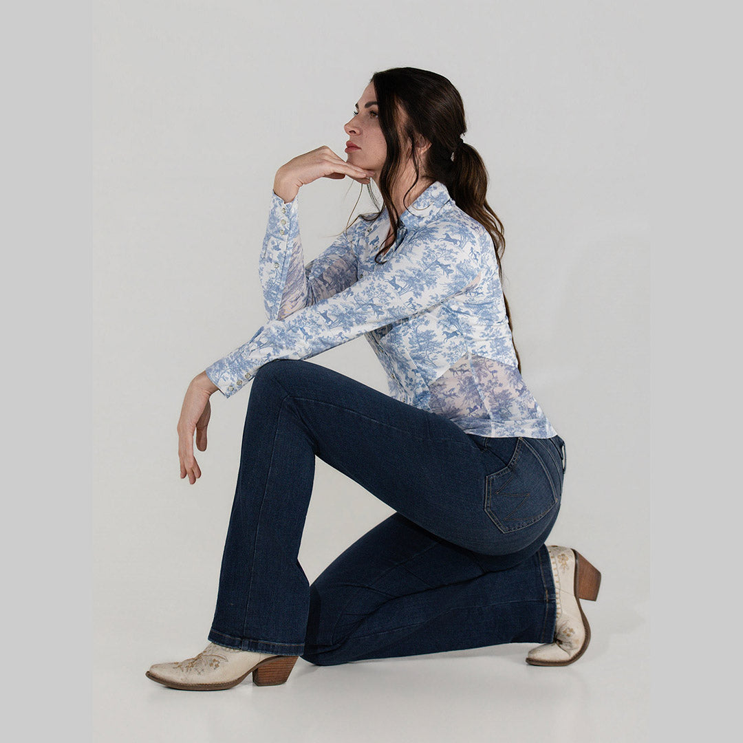 Dapplebay Equestrian Toile Western Riding Top-Moonrise