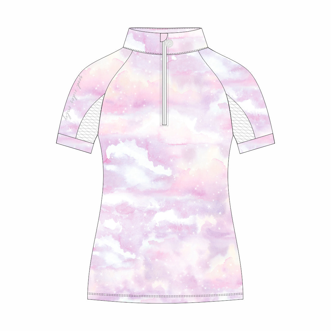 Dapplebay Kids Lavender Haze 1/4 Zip - Short Sleeve - Breeches.com