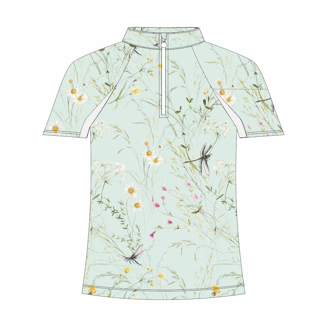 Dapplebay Kids Dragonfly Meadow 1/4 Zip - Short Sleeve - Breeches.com