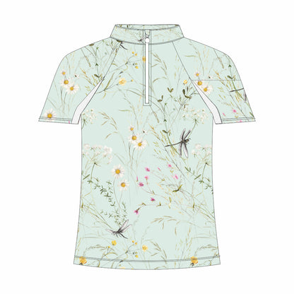 Dapplebay Kids Dragonfly Meadow 1/4 Zip - Short Sleeve - Breeches.com