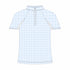Dapplebay Kids Blue Gingham 1/4 Zip - Short Sleeve-Breeches.com