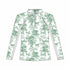 Dapplebay Kids Green Equestrian Toile 1/4 Zip - Long Sleeve - Breeches.com