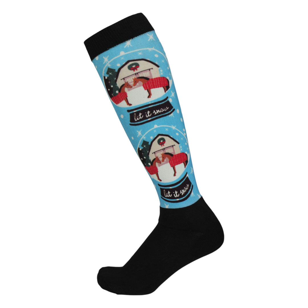 Dapplebay Let It Snow Slick Boot Socks - Breeches.com