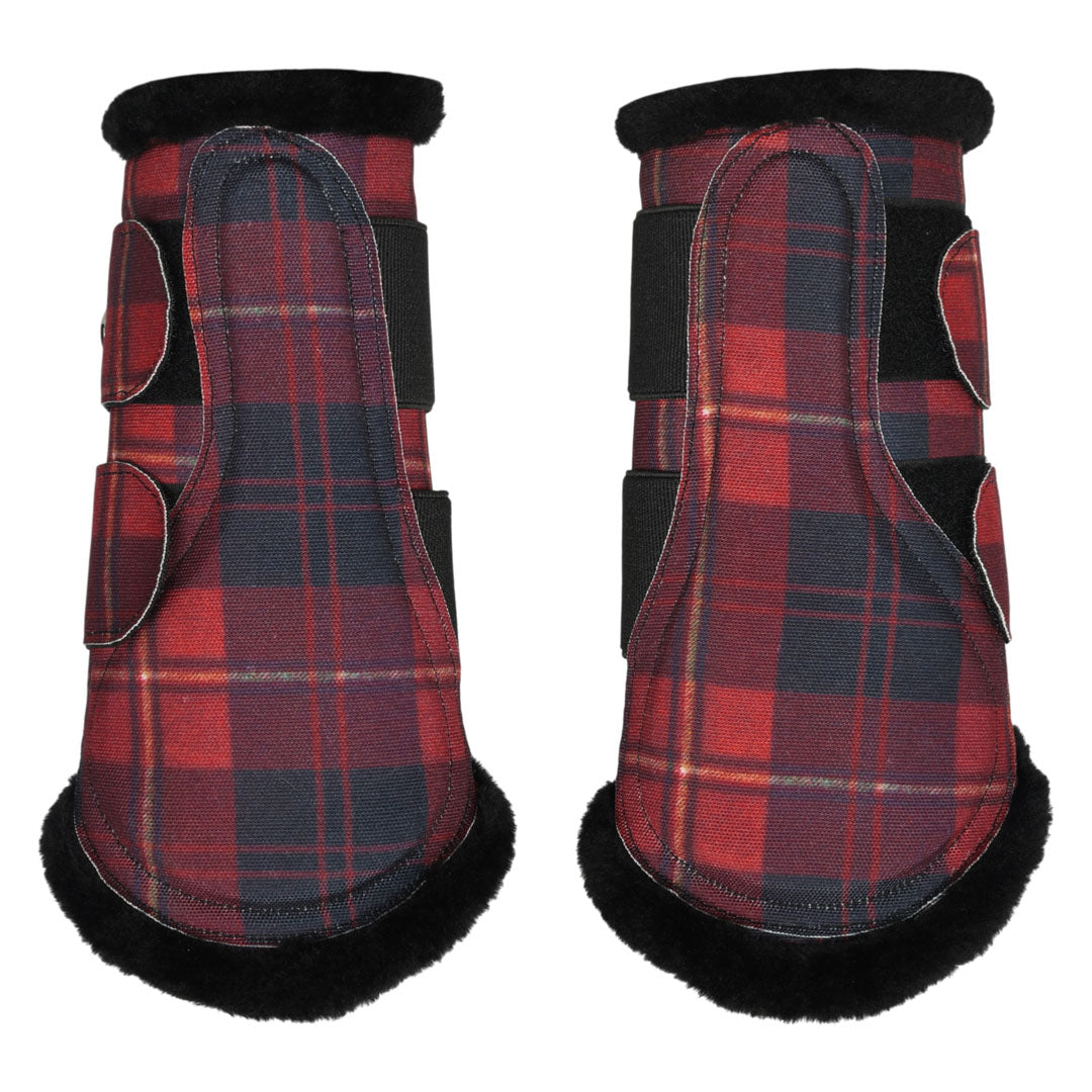 Dapplebay Holiday Plaid Brush Boots-Breeches.com