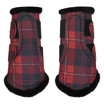 Dapplebay Holiday Plaid Brush Boots-Breeches.com