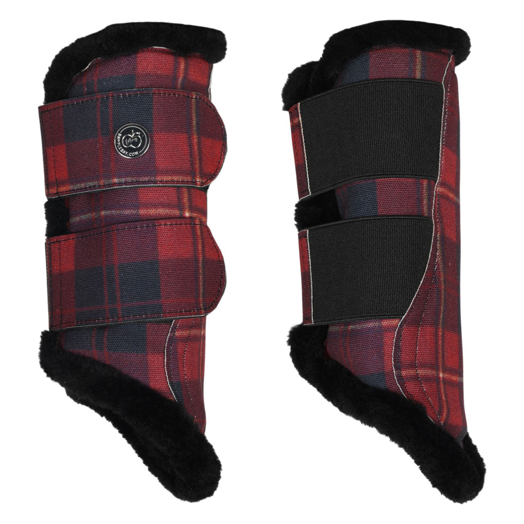 Dapplebay Holiday Plaid Brush Boots-Breeches.com