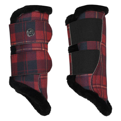 Dapplebay Holiday Plaid Brush Boots-Breeches.com
